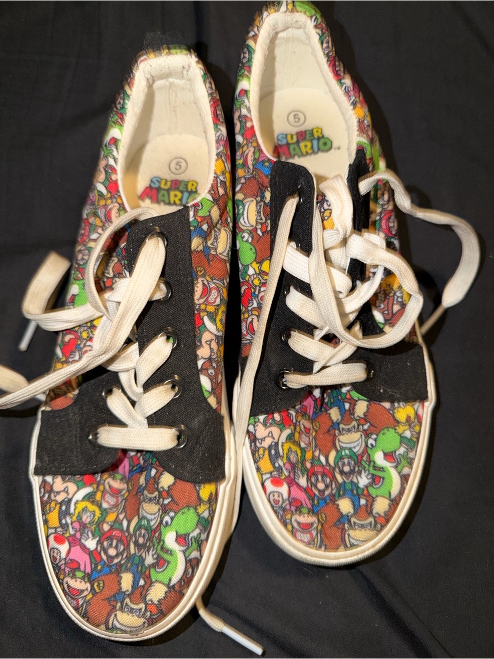 Nintendo Multicolor Super Mario Kids Canvas Sneakers